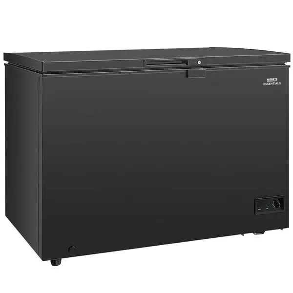 Vrieskist | Zwart | 282L | -18°C/-24°C | Statisch | Kanteldeksel | 1116x644x845(h)mm