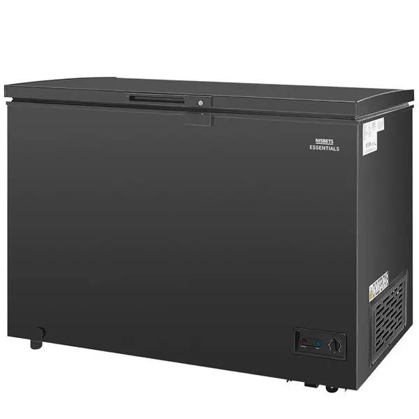 Vrieskist | Zwart | 282L | -18°C/-24°C | Statisch | Kanteldeksel | 1116x644x845(h)mm