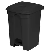 Probbax Pedaalemmer | Kunststof | Donkergrijs | 45L | Klapdeksel | Afvalscheiding | HACCP | 410x398x600(h)mm