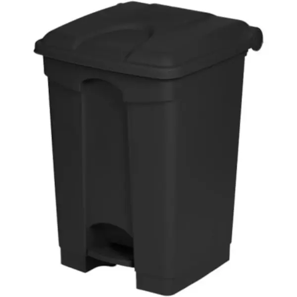 Pedaalemmer | Kunststof | Donkergrijs | 45L | Klapdeksel | Afvalscheiding | HACCP | 410x398x600(h)mm