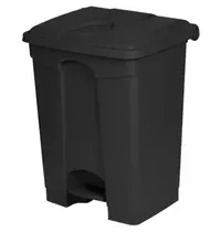 Probbax Pedaalemmer | Kunststof | Donkergrijs | 70L | Klapdeksel | Afvalscheiding | HACCP | 495x412x673(h)mm 