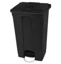 Probbax Pedaalemmer | Kunststof | Donkergrijs | 90L | Klapdeksel | Afvalscheiding | HACCP | Wielen | 500x412x820(h)mm 