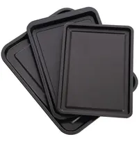 Nisbets Essentials Bakplatenset | Staal (Antiaanbaklaag) | 3 Stuks