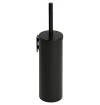 Probbax Toiletborstelhouder | RVS | Zwart | Incl. Borstel | Wandmontage | 92x115x393(h)mm