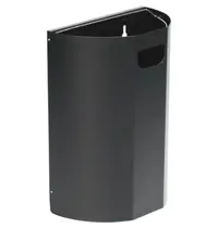 Probbax Wandafvalbak | Staal | Donkergrijs | 20L | Open | Incl. Wandbevestiging | 350x190x495(h)mm