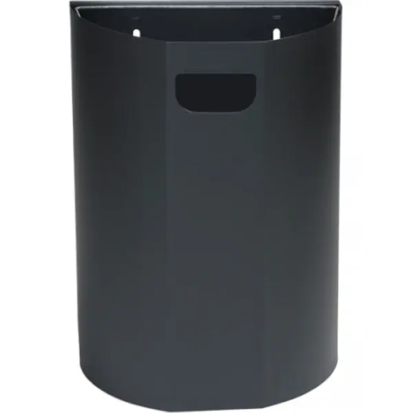 Wandafvalbak | Staal | Donkergrijs | 20L | Open | Incl. Wandbevestiging | 350x190x495(h)mm