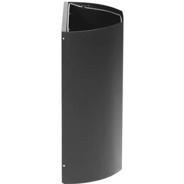 Wandafvalbak | Staal | Donkergrijs | 20L | Open | Incl. Wandbevestiging | 350x190x495(h)mm