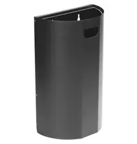 Probbax Wandafvalbak | Staal | Donkergrijs | 40L | Open | Incl. Wandbevestiging | 400x210x660(h)mm