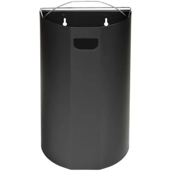 Wandafvalbak | Staal | Donkergrijs | 40L | Open | Incl. Wandbevestiging | 400x210x660(h)mm