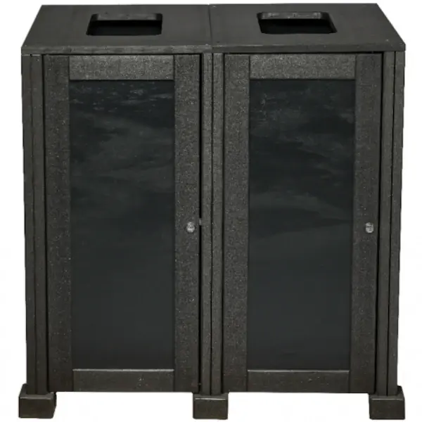 Afvalscheidingsstation | Zwart | 160L | Open | Afvalscheiding | 870x545x870(h)mm