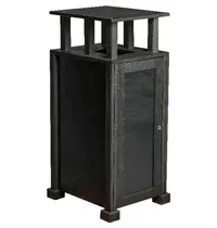 Probbax Afvalbak | Zwart | 80L | Open | 475x545x1090(h)mm 