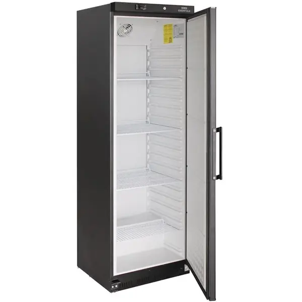 Koelkast | 400L | Zwart | +2°C/+8°C | Statisch + Ventilator | Wielen | 600x595x1855(h)mm