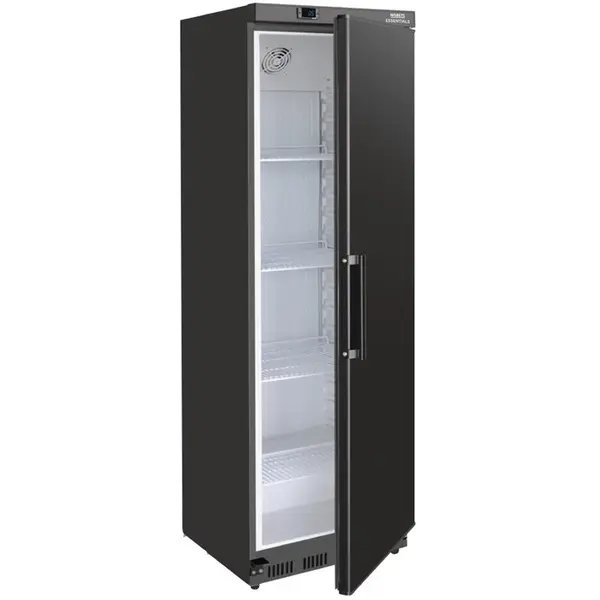 Koelkast | 400L | Zwart | +2°C/+8°C | Statisch + Ventilator | Wielen | 600x595x1855(h)mm