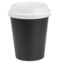 Nisbets Essentials Bekers | Papier/Kunststof | 22.5cl | Recyclebaar | Incl. Deksels | 350 Stuks | 91(h)mm