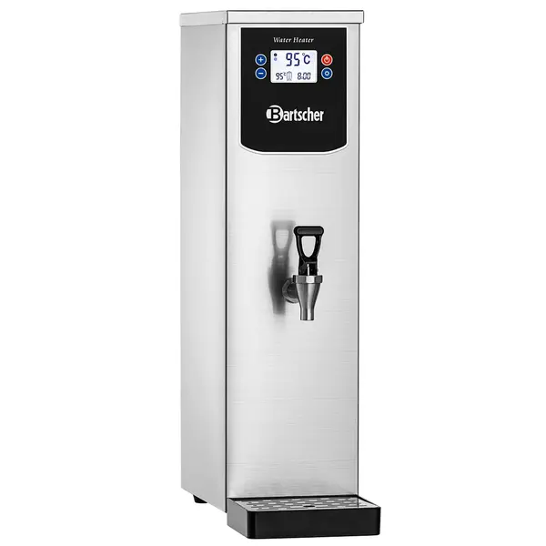 Heetwaterdispenser | RVS/Zwart | 14L | 20°C/95°C | 2.5kW (230V) | Wateraansluiting | Timer | Dubbelwandig | Lekbak | 190x430x690(h)mm