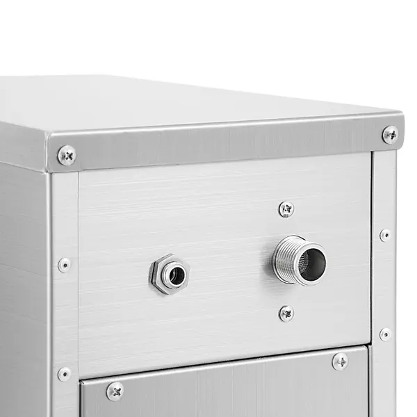 Heetwaterdispenser | RVS/Zwart | 14L | 20°C/95°C | 2.5kW (230V) | Wateraansluiting | Timer | Dubbelwandig | Lekbak | 190x430x690(h)mm