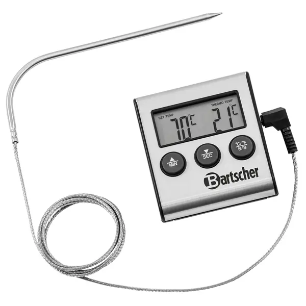 Braadthermometer | Digitaal | Sonde (Kabel 1.2m) | 0°C/+250°C | Timer | 65x72x23(h)mm