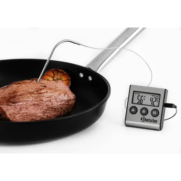 Braadthermometer | Digitaal | Sonde (Kabel 1.2m) | 0°C/+250°C | Timer | 65x72x23(h)mm