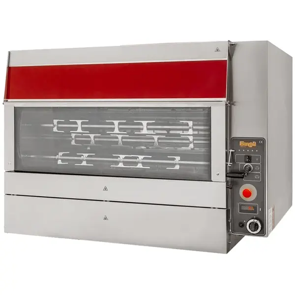 Kippengrill | BETA | Gas | 12 Spitten | 72 Kippen | 26.5kW/0.25kW (230V) | Waakvlam | 1220x800x850(h)mm
