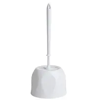 Nisbets Essentials Toiletborstelhouder | Kunststof | Wit | Incl. Borstel | Vrijstaand | Ø149x366(h)mm