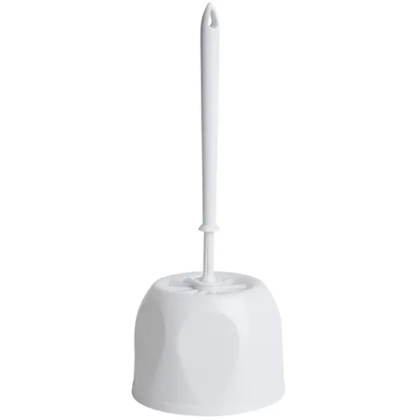 Toiletborstelhouder | Kunststof | Wit | Incl. Borstel | Vrijstaand | Ø149x366(h)mm
