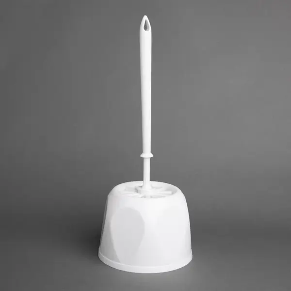 Toiletborstelhouder | Kunststof | Wit | Incl. Borstel | Vrijstaand | Ø149x366(h)mm