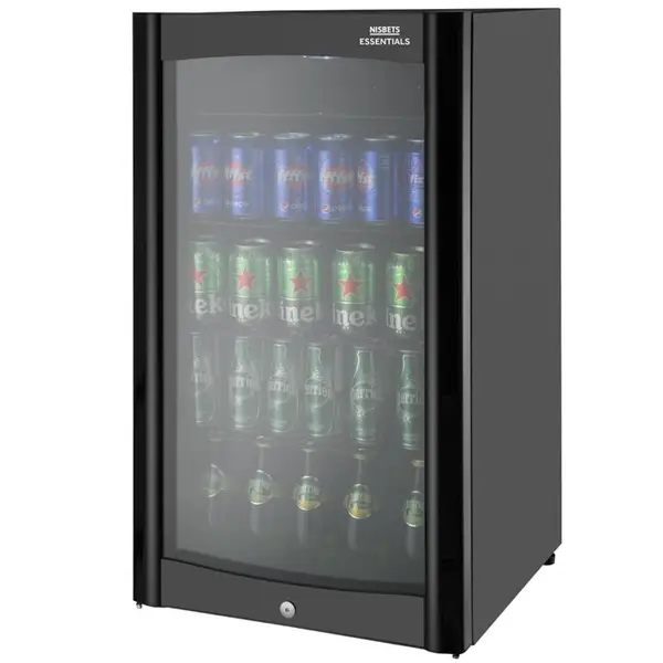 Barkoelkast | 98L | Zwart | +1°C/+9°C | Statisch + Ventilator | 470x493x827(h)mm