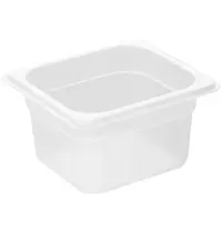 Nisbets Essentials GN-Bak | Polypropyleen | 1/6 GN | Hoogte 100mm | 176x162x100(h)mm 