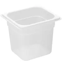 Nisbets Essentials GN-Bak | Polypropyleen | 1/6 GN | Hoogte 150mm | 176x162x150(h)mm 