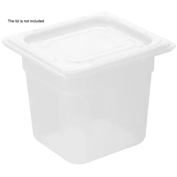 GN-Bak | Polypropyleen | 1/6 GN | Hoogte 150mm | 176x162x150(h)mm