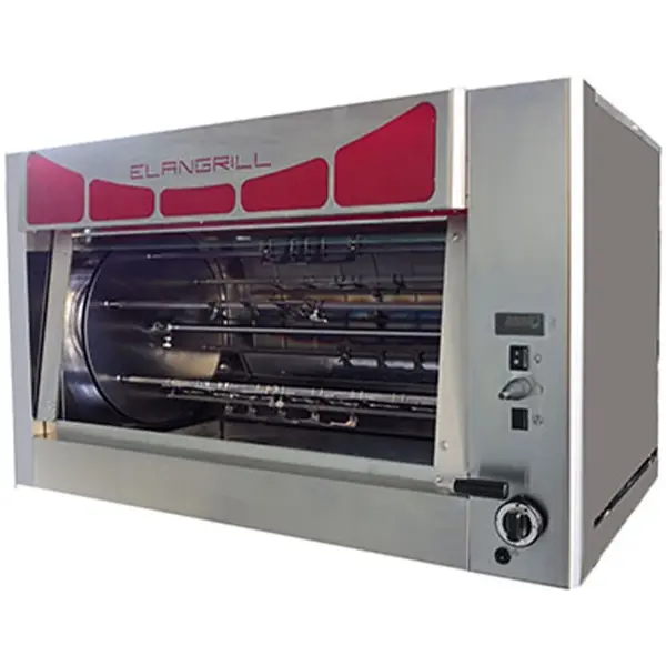 Kippengrill | DELTA | Gas | 6 Spitten | 30 Kippen | 13.8kW/0.25kW (230V) | Waakvlam | 1250x710x730(h)mm