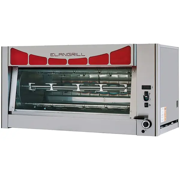 Kippengrill | DELTA | Gas | 6 Spitten | 42 Kippen | 13.8kW/0.25kW (230V) | Waakvlam | 1450x710x730(h)mm