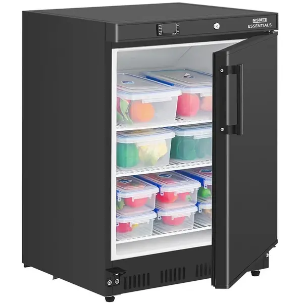 Koelkast | Energiezuinig | 150L | Zwart | 0°C/+8°C | Statisch + Ventilator | 600x615x855(h)mm