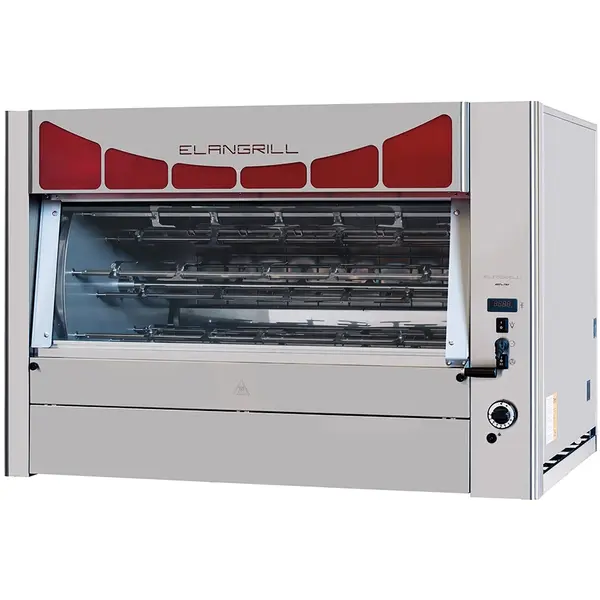 Kippengrill | DELTA | Gas | 15 Spitten | 105 Kippen | 32kW/0.25kW (230V) | Waakvlam | 1450x960x930(h)mm