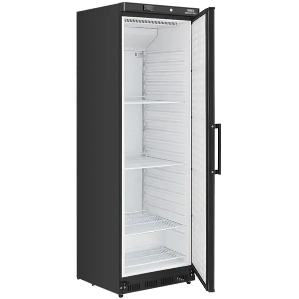 Koelkast | Energiezuinig | 400L | Zwart | 0°C/+8°C | Statisch + Ventilator | Wielen | 600x635x1855(h)mm