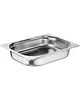 Nisbets Essentials GN-Bakken | RVS | 1/2 GN | Hoogte 65mm | 3 Stuks | 325x265x65(h)mm 