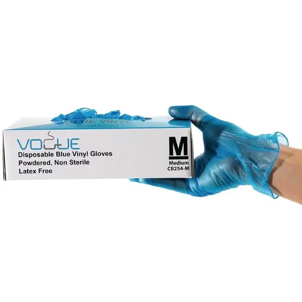 Handschoenen | Kunststof | Blauw | Gepoederd | Incl. Dispenser | 500 Stuks