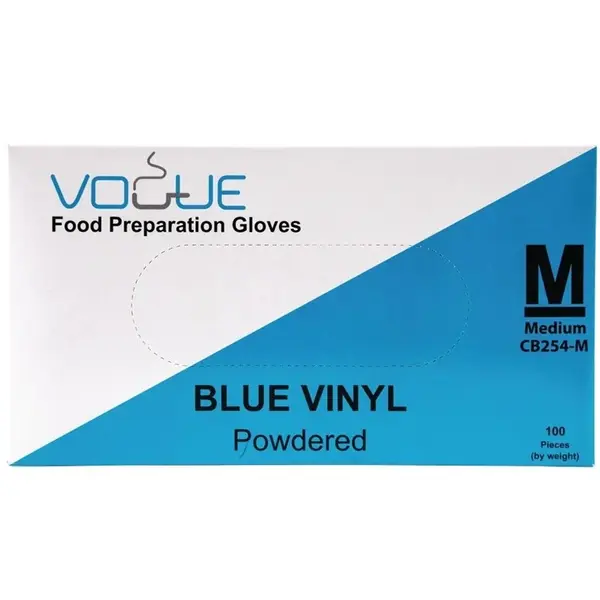 Handschoenen | Kunststof | Blauw | Gepoederd | Incl. Dispenser | 500 Stuks