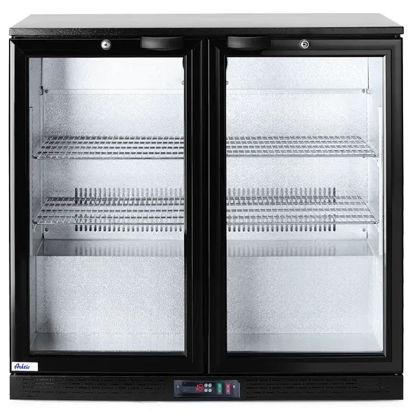 Barkoelkast | 198L | Zwart | +2°C/+10°C | Statisch + Ventilator | Draaideuren | 900x530x865(h)mm