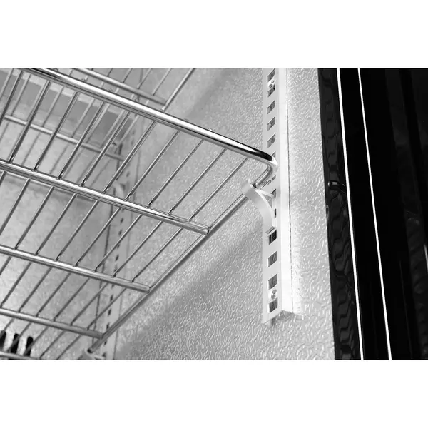 Barkoelkast | 308L | Zwart | +2°C/+10°C | Statisch + Ventilator | Schuifdeuren | 1350x520x865(h)mm