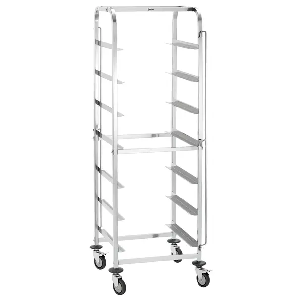 Vaatwaskorvenwagen | RVS | 7 Etages (500x500) | Wielen (Geremd) | 565x555x1750(h)mm