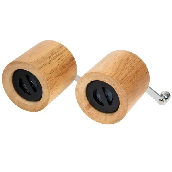 Peper-/Zoutmolen | Hout/RVS | Ø63x80(h)mm