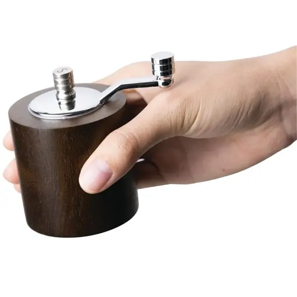 Peper-/Zoutmolen | Hout/RVS | Ø63x80(h)mm