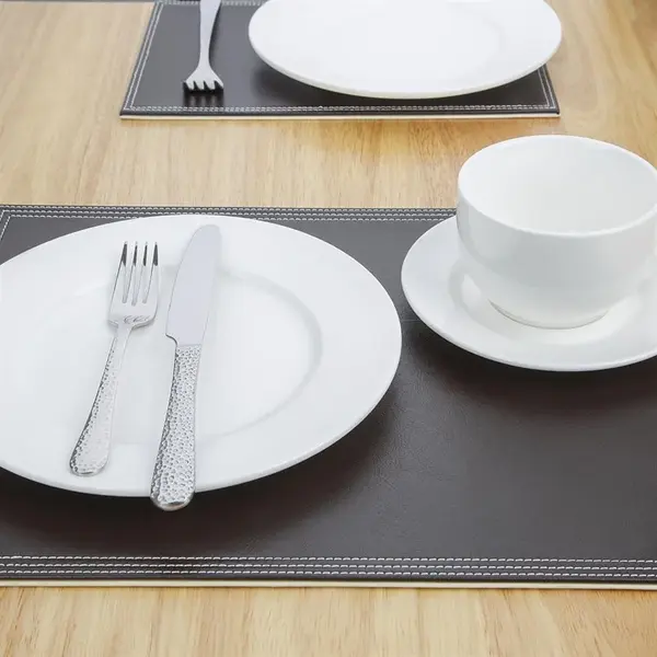 Placemats | Kunstleer | Bruin | 400x300mm