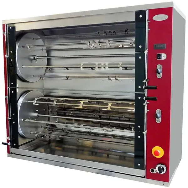Kippengrill | DOUBLE GRILL | Gas | 12 Spitten | 48 Kippen | 13.8kW/0.10kW (230V) | 1080x640x1225(h)mm