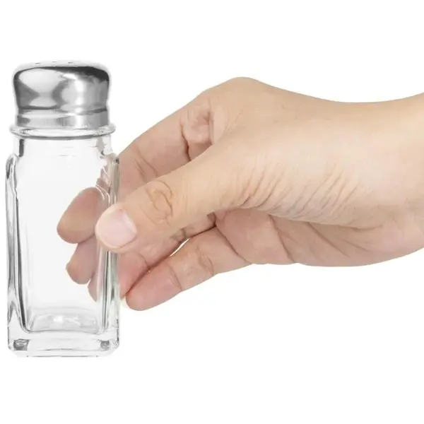 Peper-/Zoutstrooiers | Glas/RVS | 0.06L | 12 Stuks | Ø40x100(h)mm