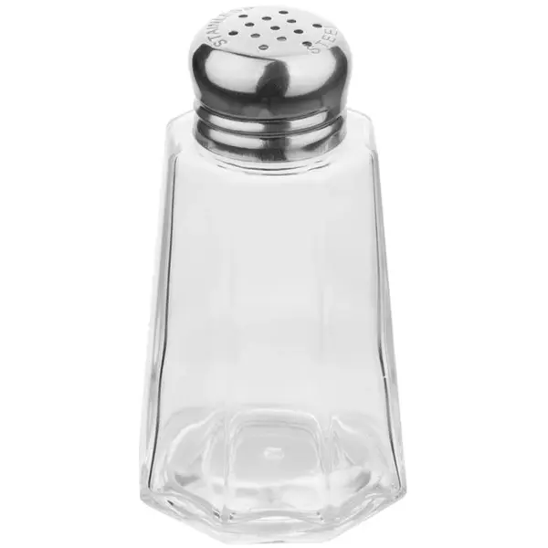 Peper-/Zoutstrooiers | Glas/RVS | 0.06L | 12 Stuks | Ø47x93(h)mm