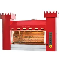 ElanGrill Kippengrill | TORRE | Hout | 12 Spitten | 72 Kippen | 1600x1100x1255(h)mm 