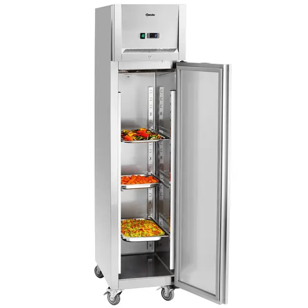 Koelkast | 335L (1/1 GN) | RVS | 0°C/+10°C | Geforceerd | Wielen (Geremd) | 500x740x2030(h)mm