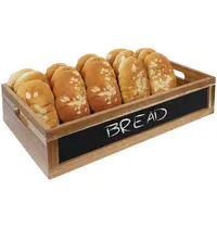 Olympia Displaykrat | Hout | 1/1 GN | Met 1-Zijdig Krijtbord | 530x325x120(h)mm
